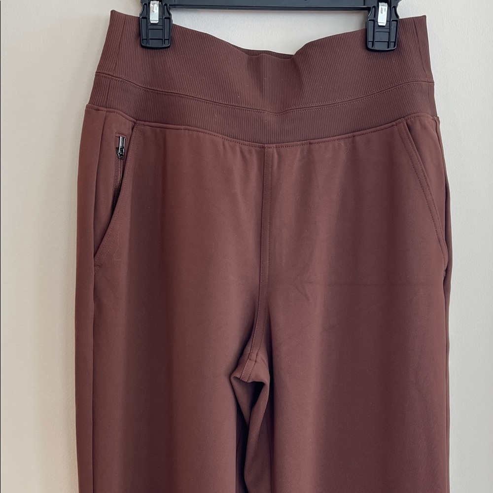 Athleta Brown High-Waisted Trousers